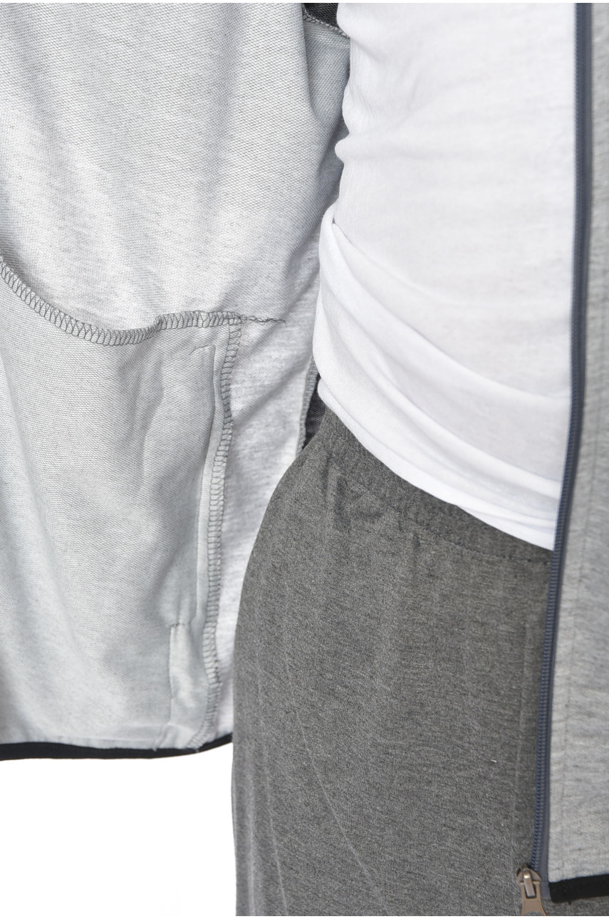 Спортивний костюм чоловічий сірого кольору 9133 192034