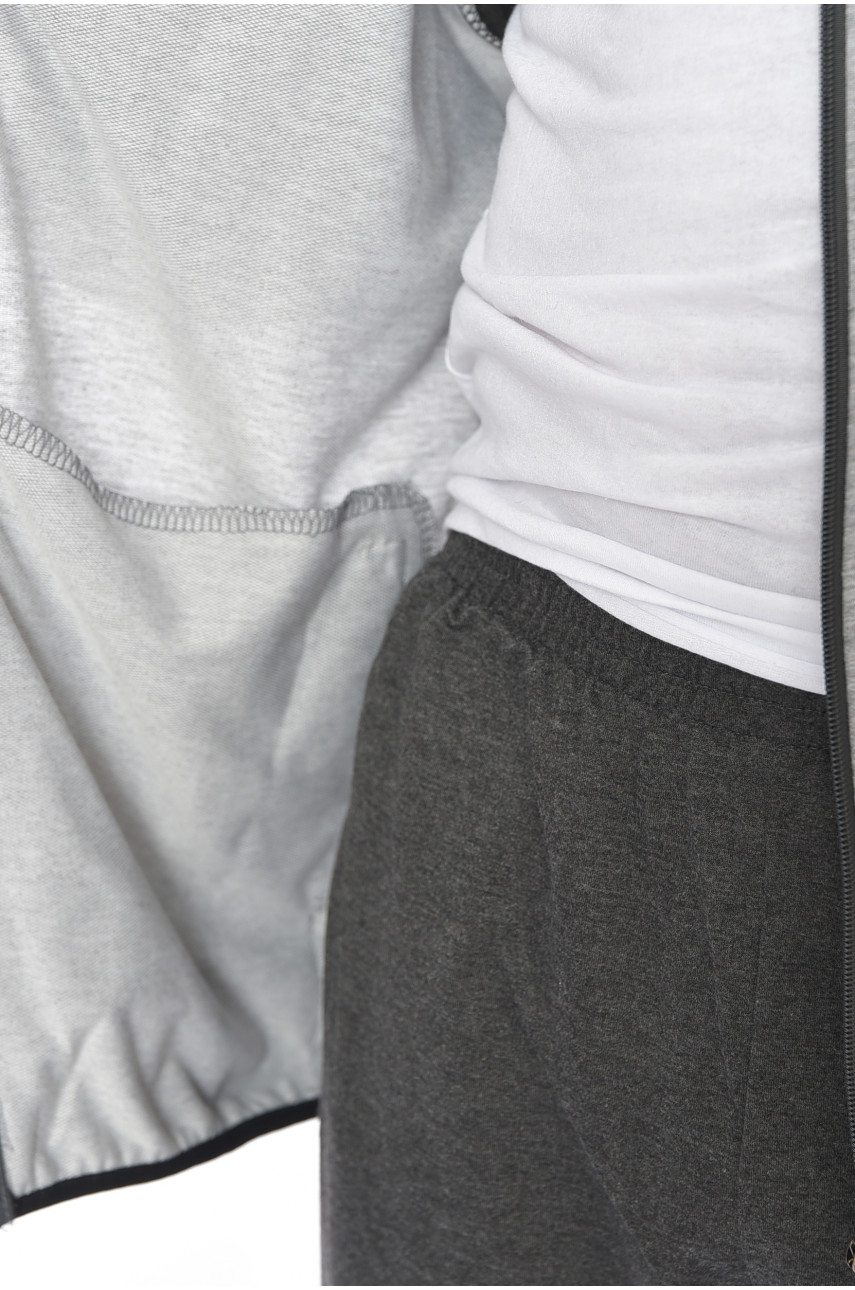 Спортивний костюм чоловічий сірого кольору 9133 192037