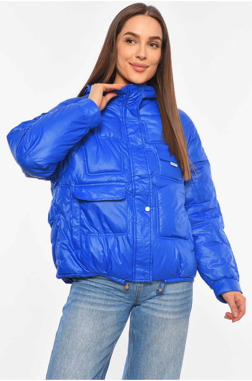 Куртка жіноча демісезонна синього кольору 6663 192038