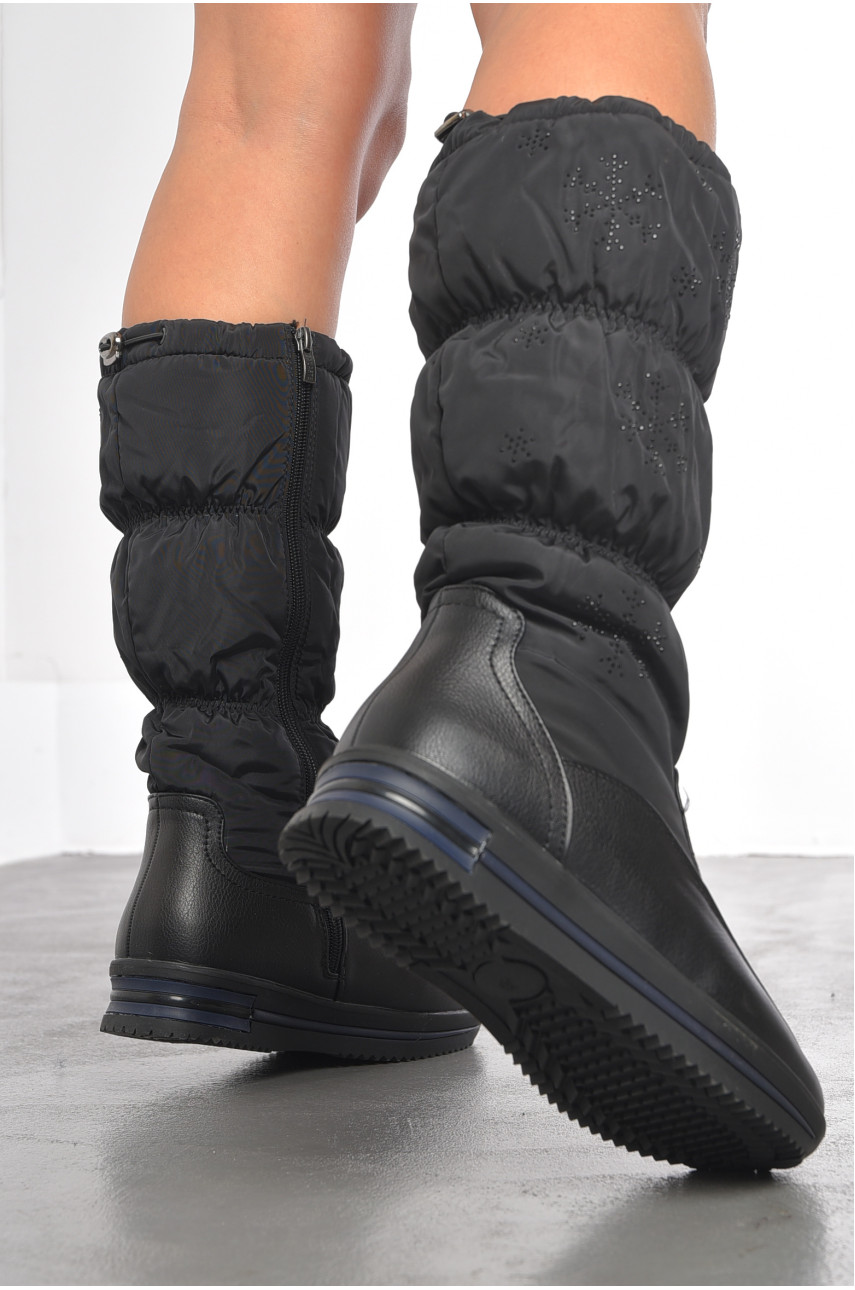 Сапоги женские зимние черного цвета 1966972 192076 Сапоги женские зимние черного цвета 1966972 192076