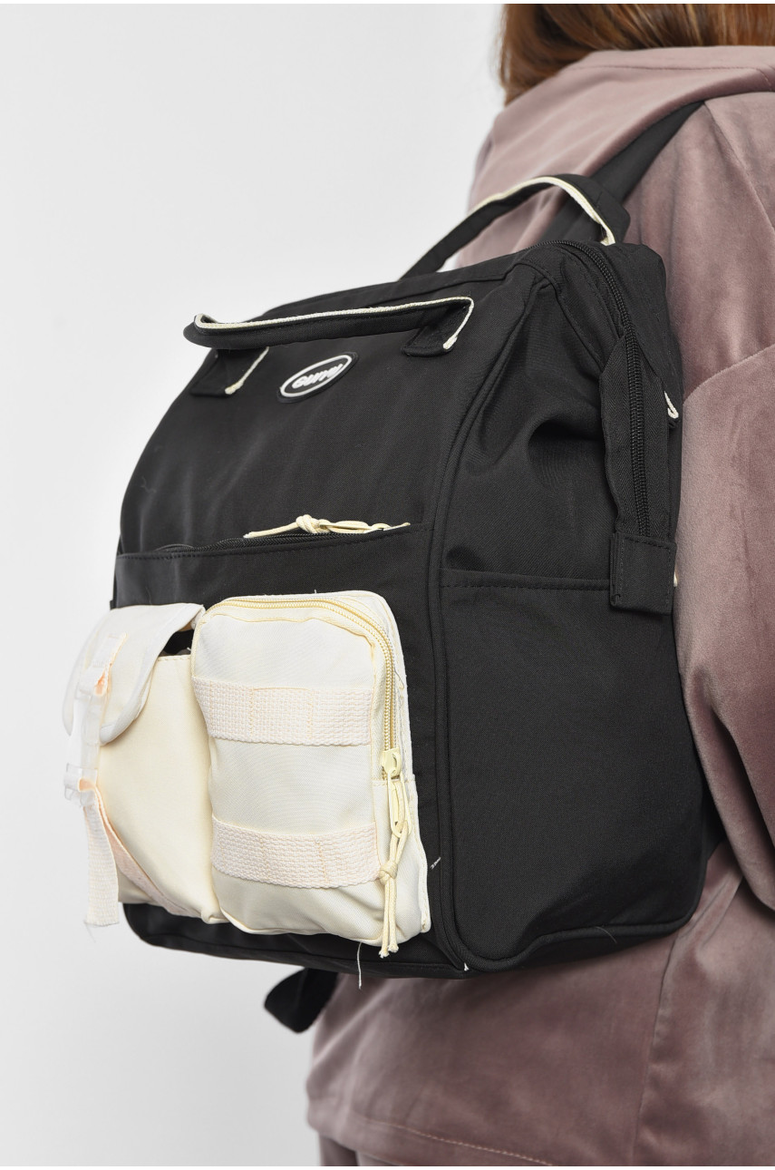 Рюкзак женский текстильный черного цвета 121 192080