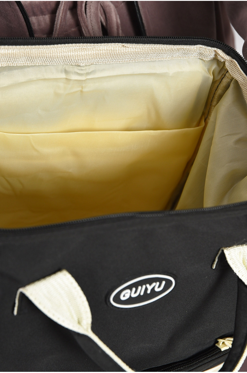 Рюкзак женский текстильный черного цвета 121 192080