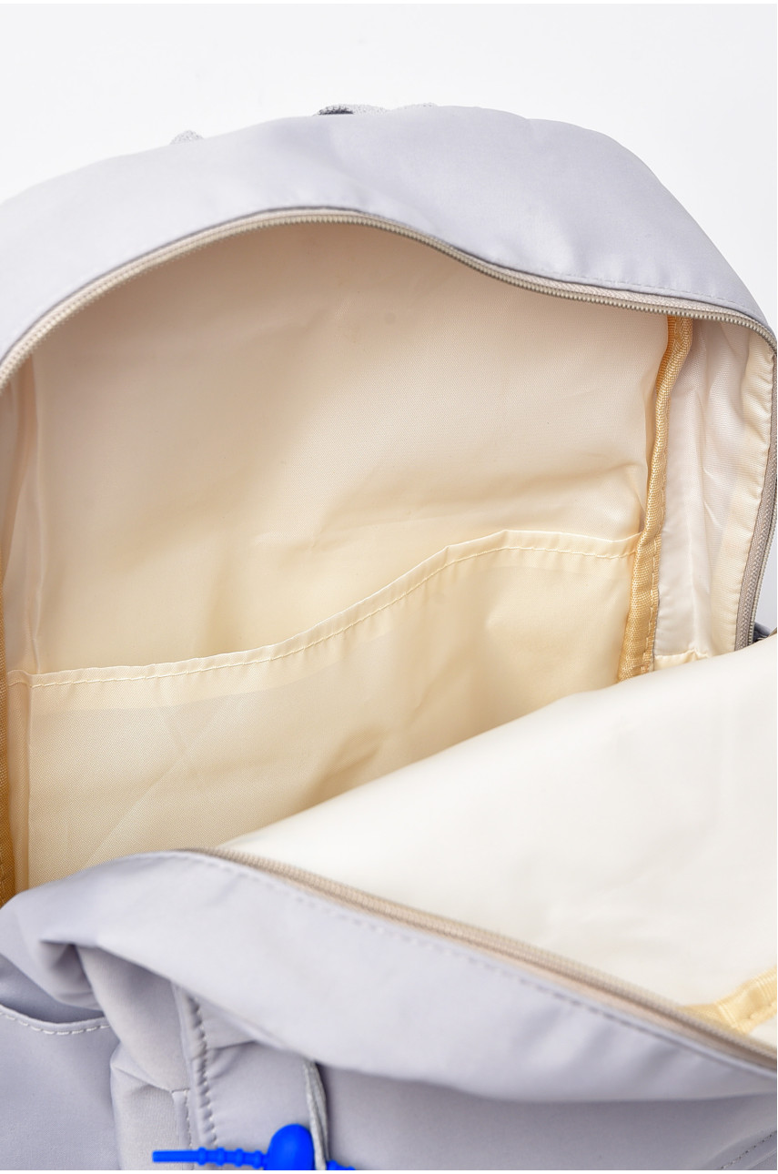 Рюкзак жіночий текстильний сірого кольору 337 192083 Рюкзак жіночий текстильний сірого кольору 337 192083