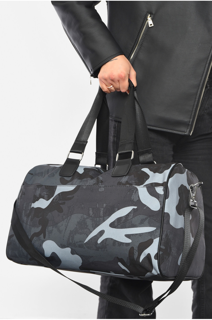 Сумка жіноча текстильна синього кольору з камуфляжним принтом 227 192091 Сумка жіноча текстильна синього кольору з камуфляжним принтом 227 192091