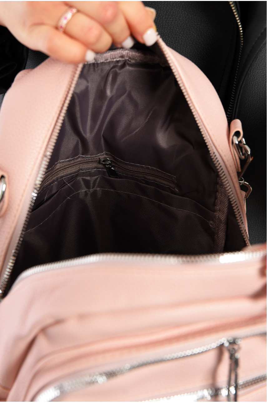 Рюкзак женский из экокожи розового цвета 8820 192109 Рюкзак женский из экокожи розового цвета 8820 192109