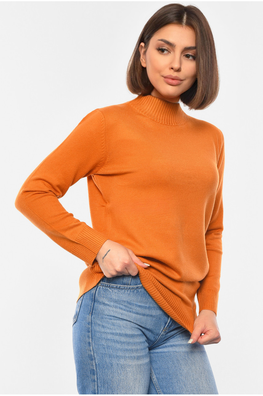 Светр жіночий подовжений гірчичного кольору 555 192118