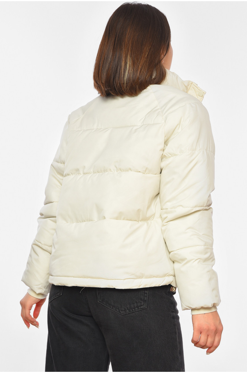 Куртка жіноча демісезонна бежевого кольору 112 192131
