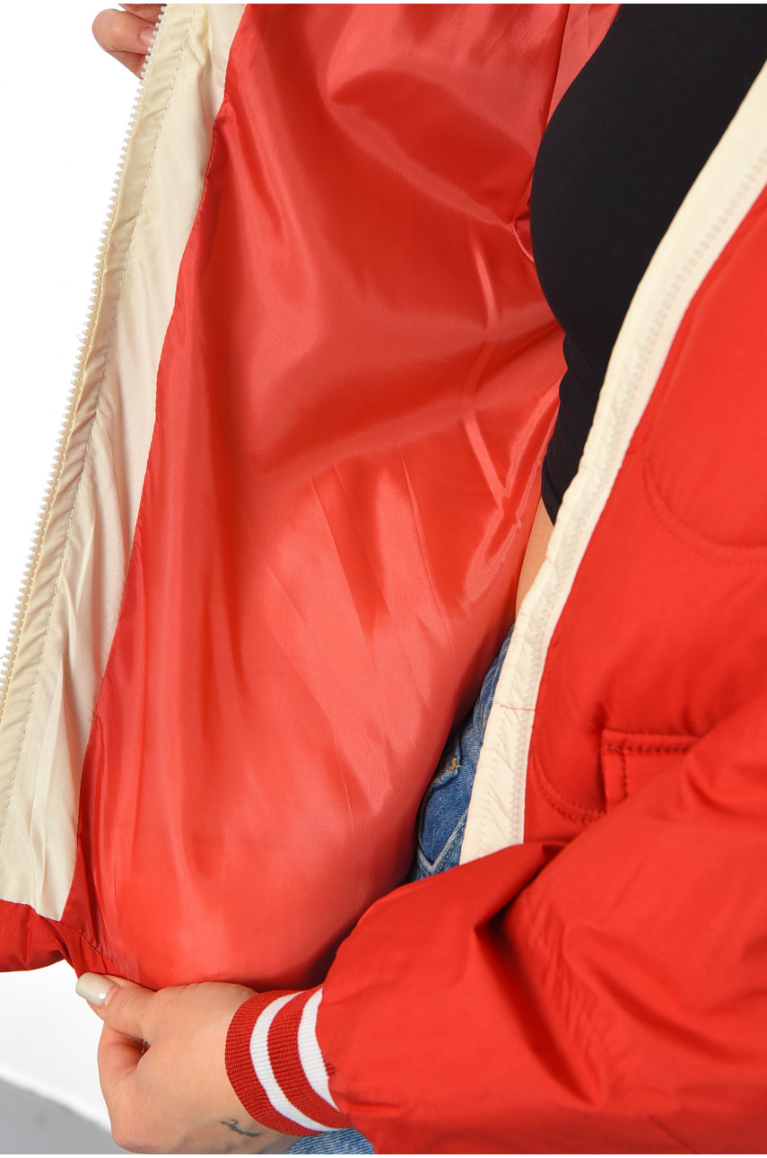 Куртка жіноча демісезонна червоного кольору 8023 192139