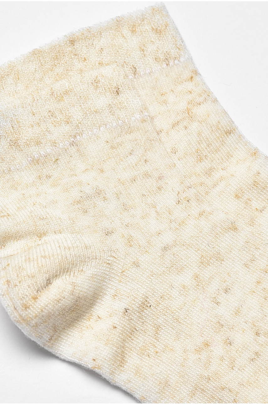 Шкарпетки дитячі демісезонні бежевого кольору 603-605 192156