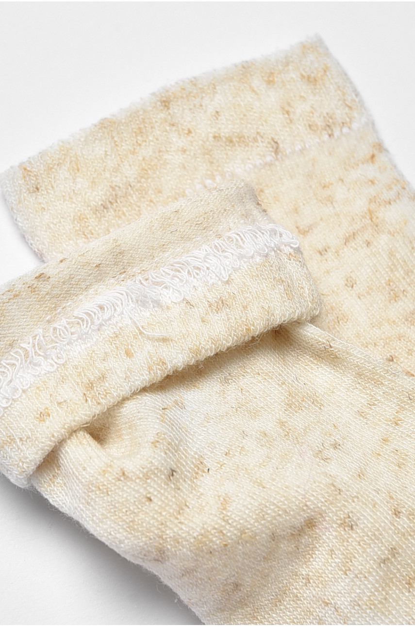 Шкарпетки дитячі демісезонні бежевого кольору 603-605 192156