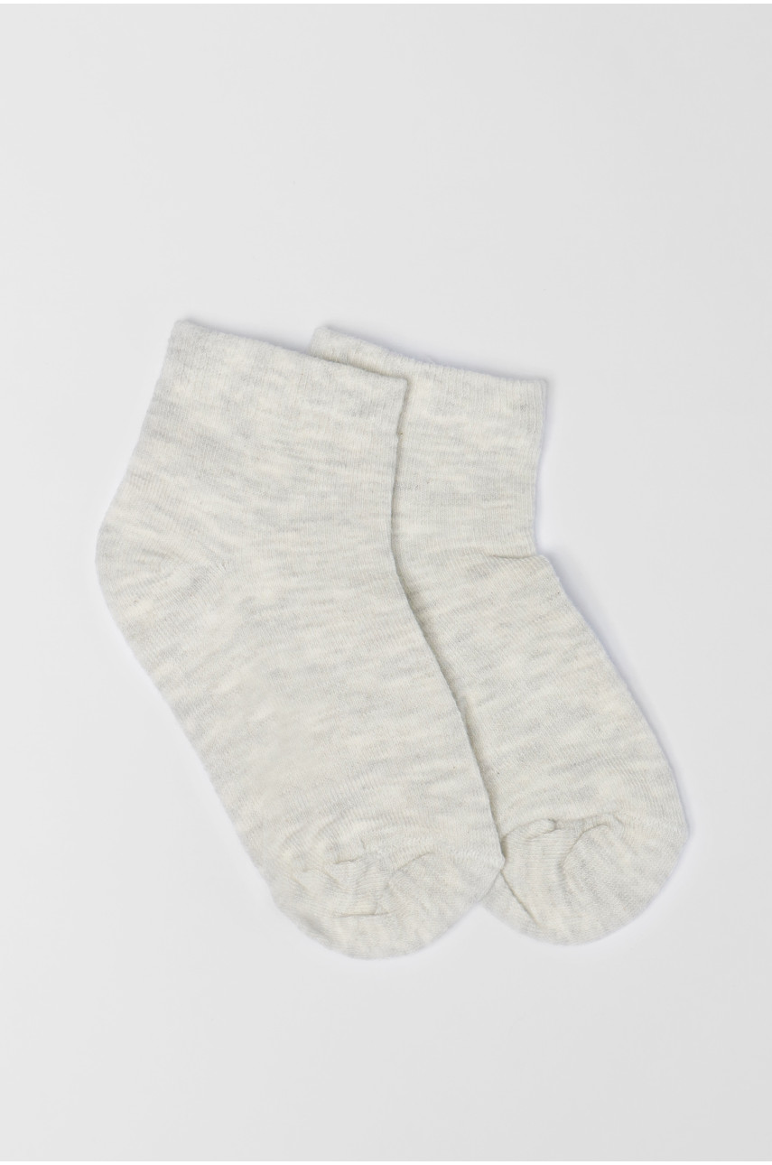 Носки детские демисезонные светло-серого цвета 603-605 192163