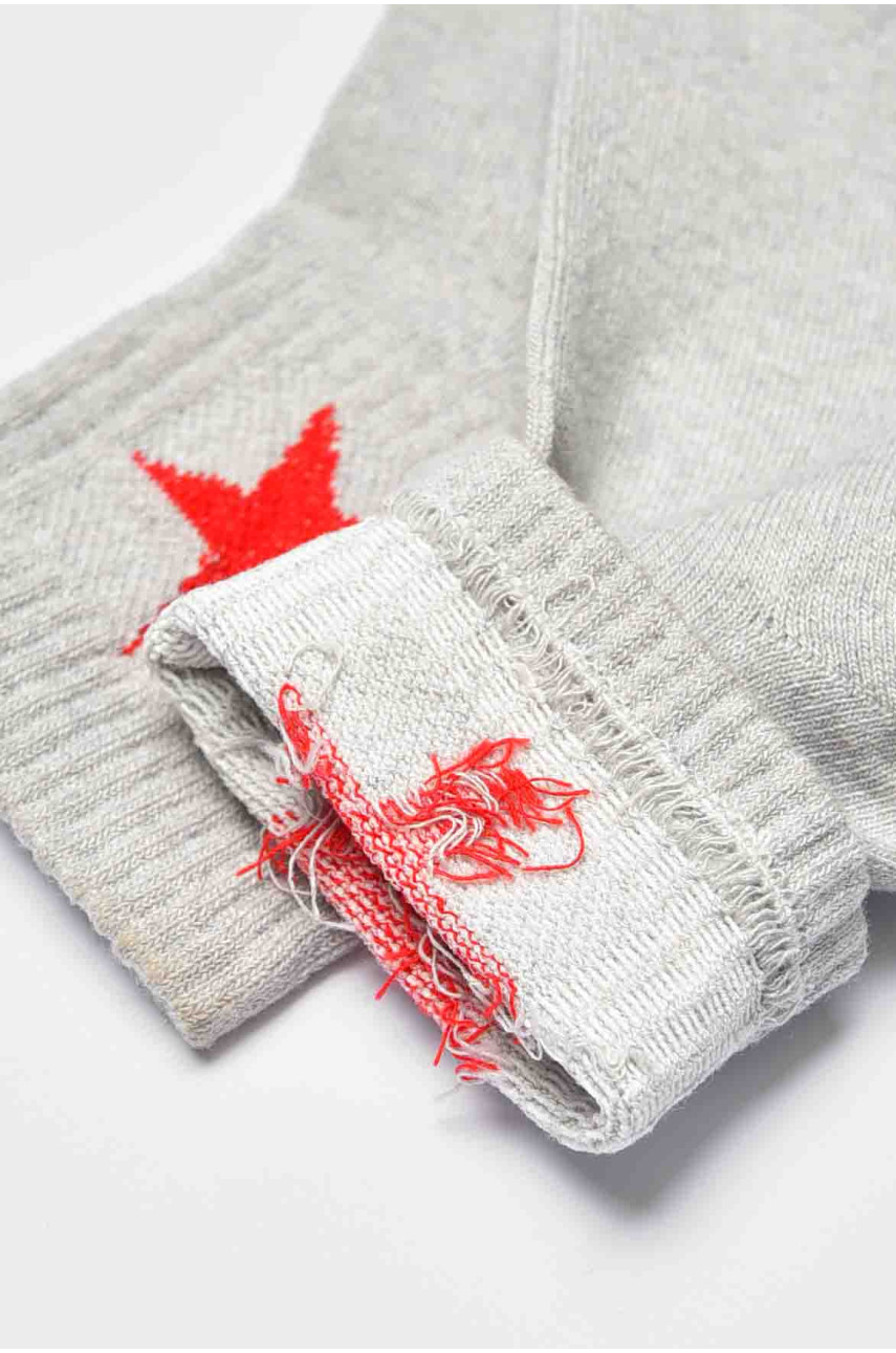 Носки женские демисезонные серого цвета 192227