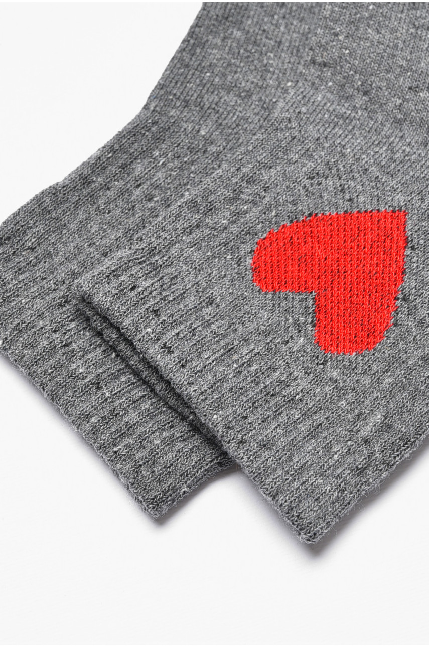 Шкарпетки жіночі демісезонні темно-сірого кольору 223 192233 Шкарпетки жіночі демісезонні темно-сірого кольору 223 192233