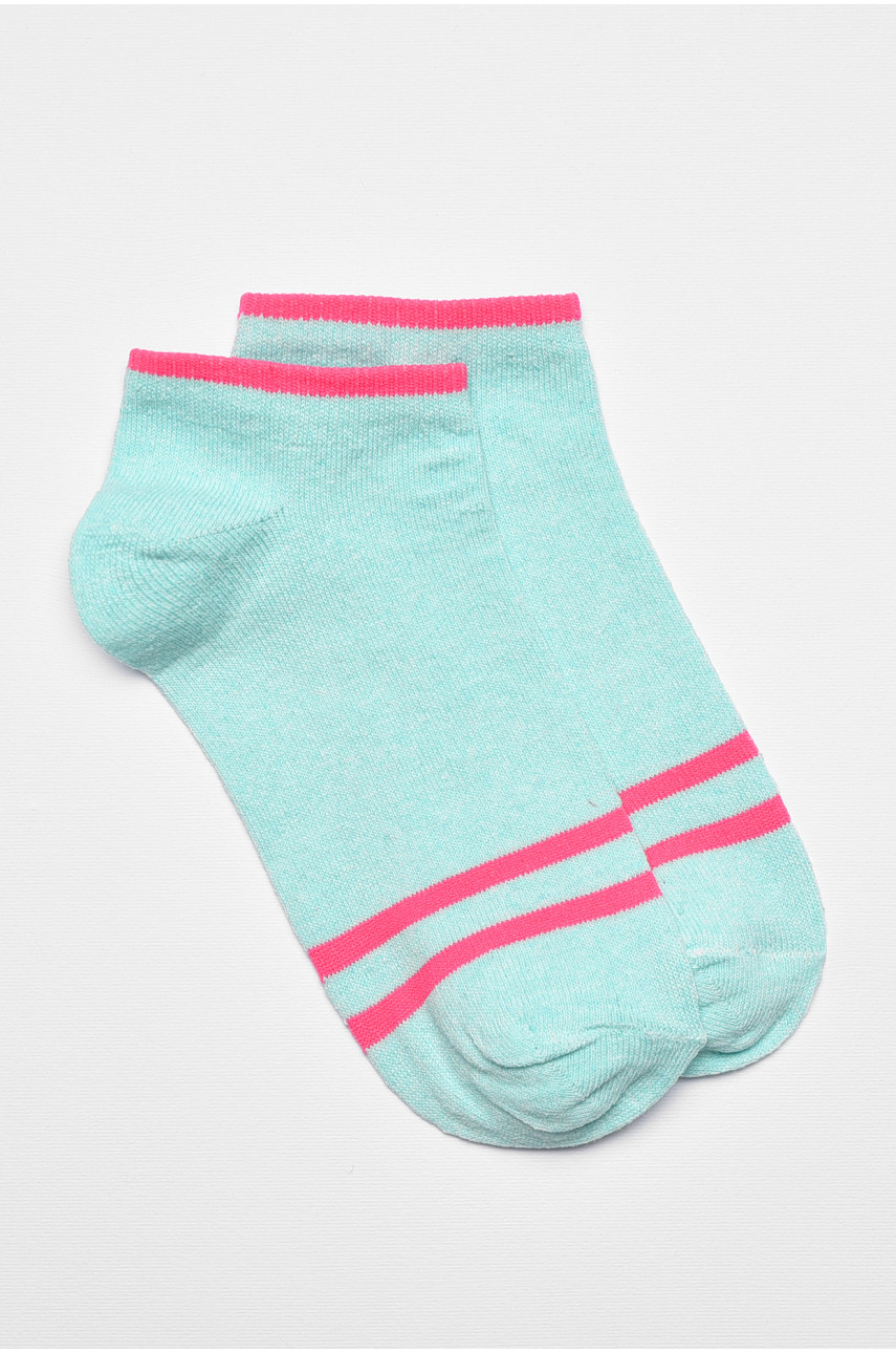 Носки женские демисезонные бирюзового цвета 346 192241