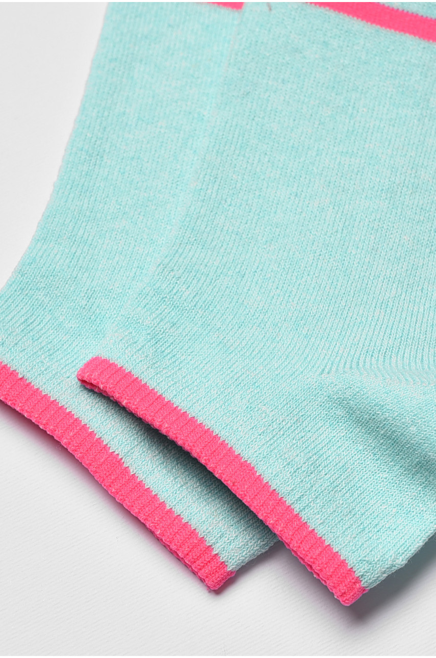 Носки женские демисезонные бирюзового цвета 346 192241