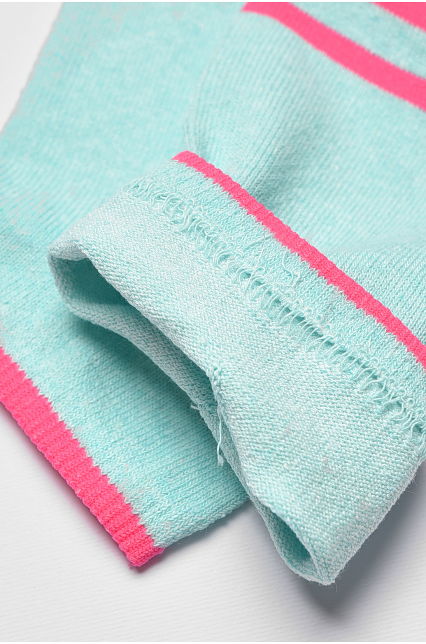 Носки женские демисезонные бирюзового цвета 346 192241