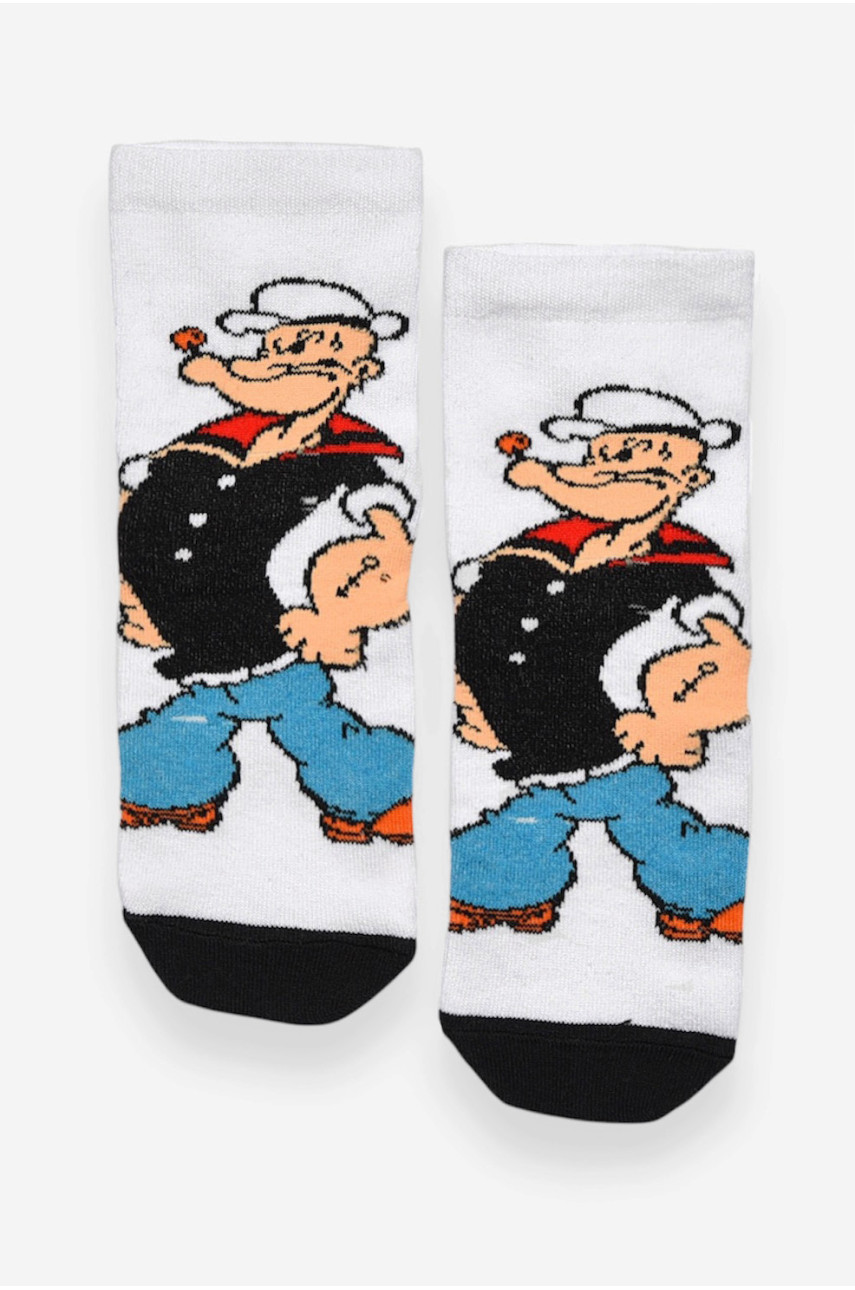 Носки женские демисезонные белого цвета 362 192256