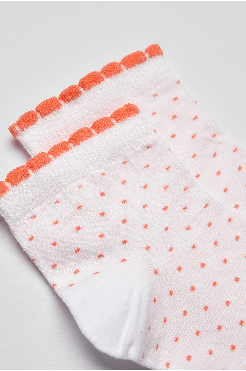 Носки женские демисезонные белого цвета 362 192260