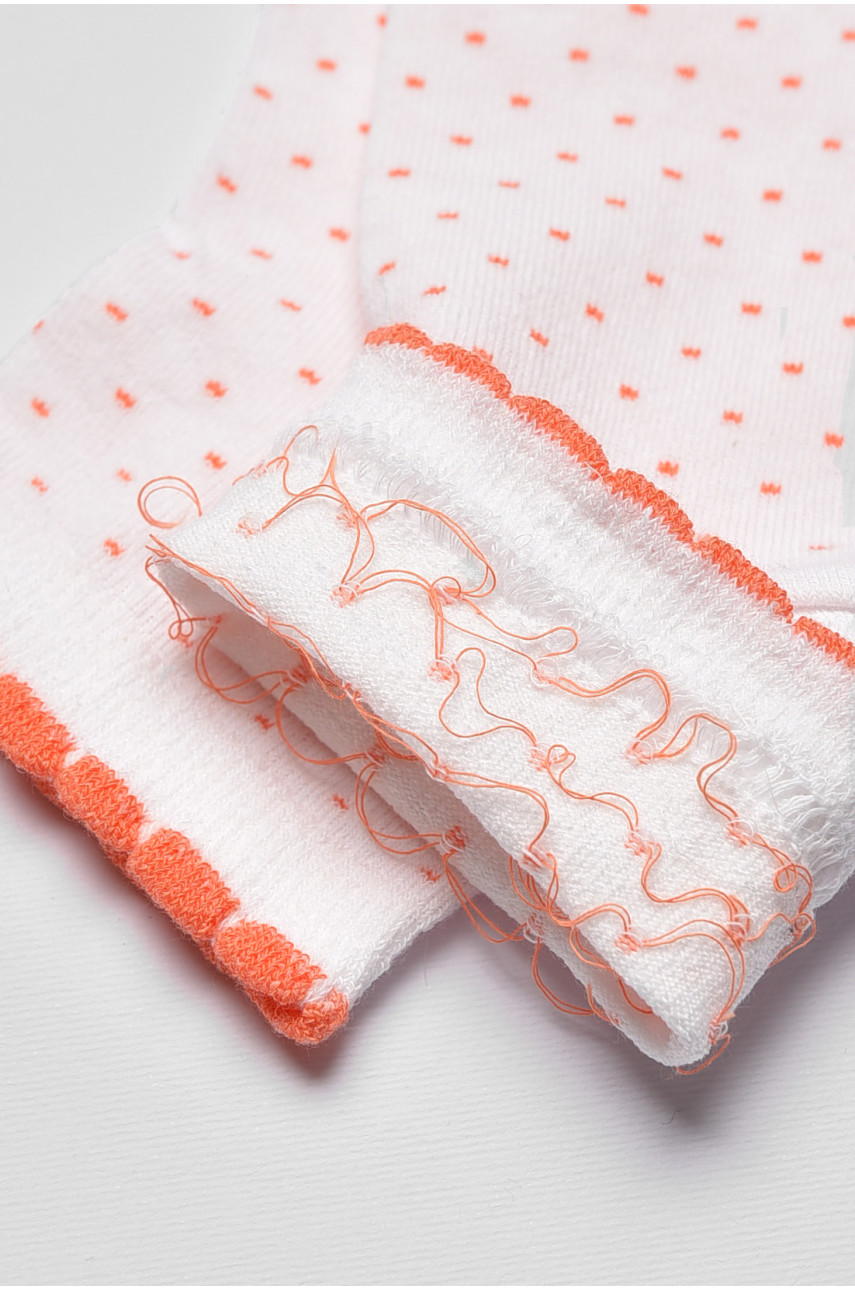 Носки женские демисезонные белого цвета 362 192260