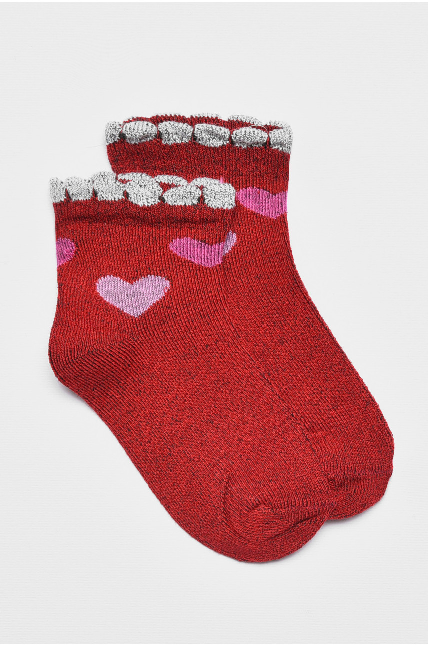 Шкарпетки дитячі демісезонні бордового кольору 601 192272 Шкарпетки дитячі демісезонні бордового кольору 601 192272