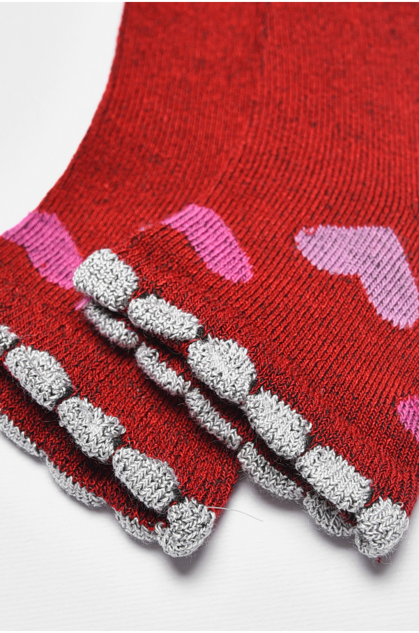 Шкарпетки дитячі демісезонні бордового кольору 601 192272 Шкарпетки дитячі демісезонні бордового кольору 601 192272