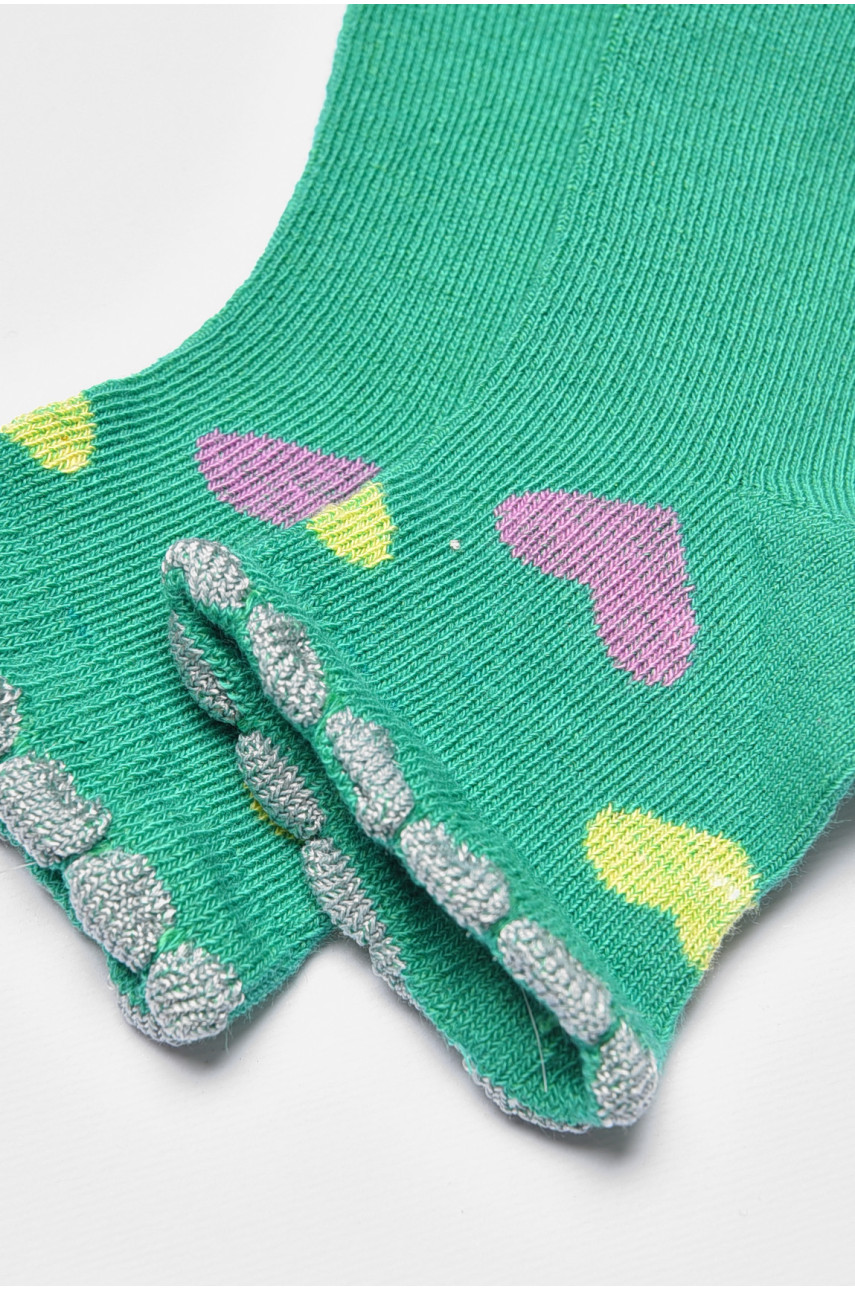 Носки детские демисезонные зеленого цвета 601 192275