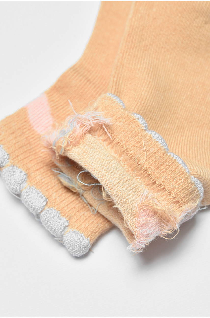 Шкарпетки дитячі демісезонні бежевого кольору 601 192276 Шкарпетки дитячі демісезонні бежевого кольору 601 192276