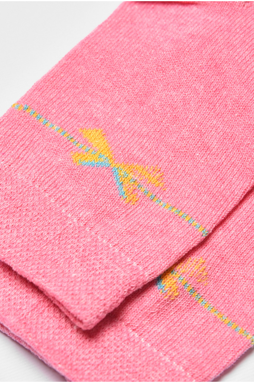 Носки детские демисезонные розового цвета 192301