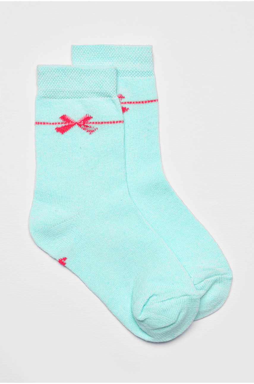 Шкарпетки дитячі демісезонні бірюзового кольору 192304 Шкарпетки дитячі демісезонні бірюзового кольору 192304