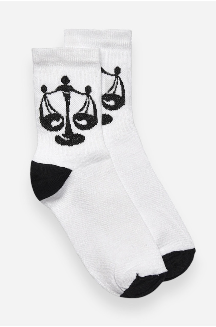 Шкарпетки жіночі демісезонні білого кольору 192315 Шкарпетки жіночі демісезонні білого кольору 192315