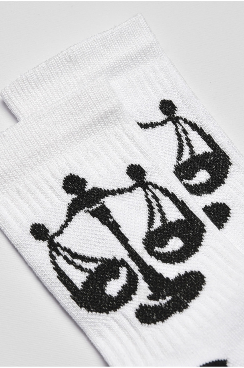 Шкарпетки жіночі демісезонні білого кольору 192315 Шкарпетки жіночі демісезонні білого кольору 192315