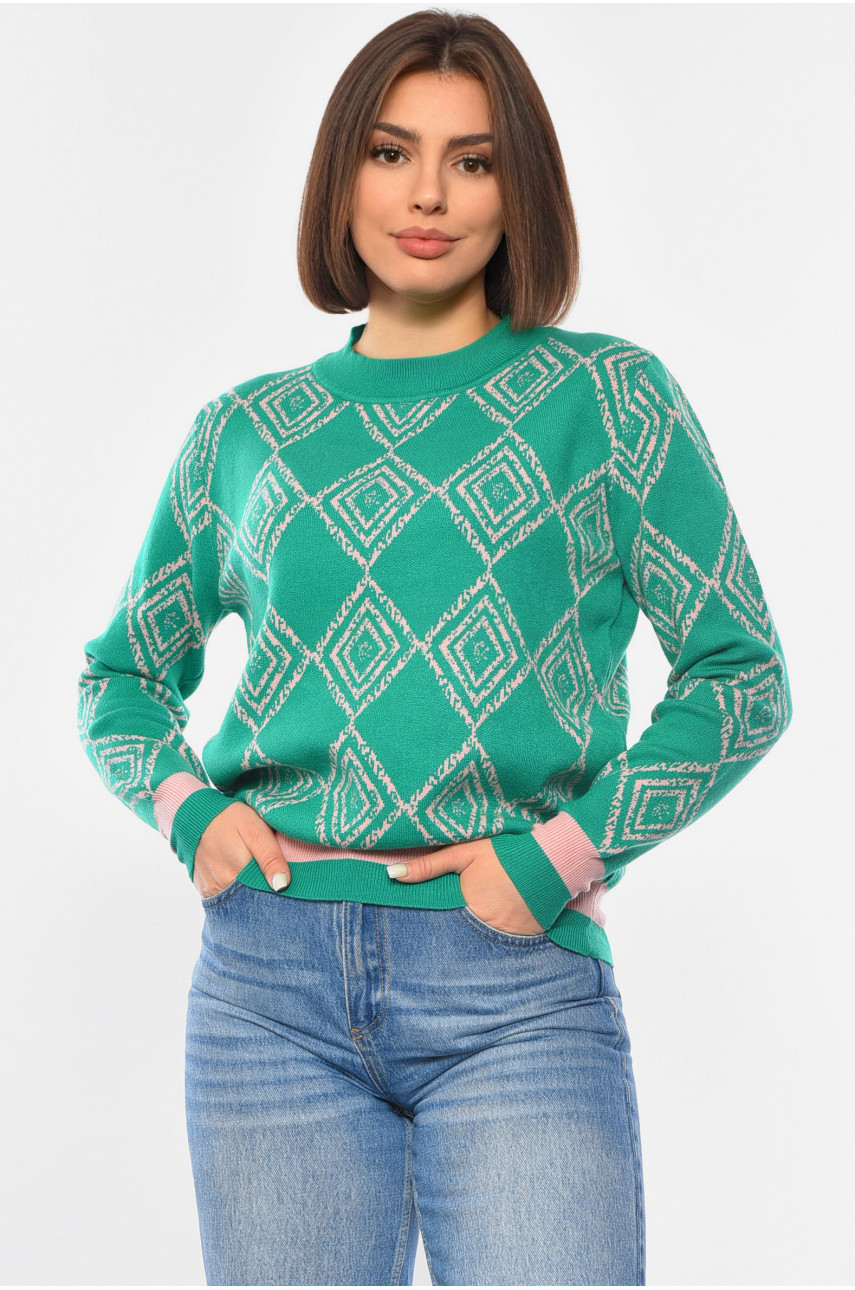 Свитер женский зеленого цвета 2329 192336