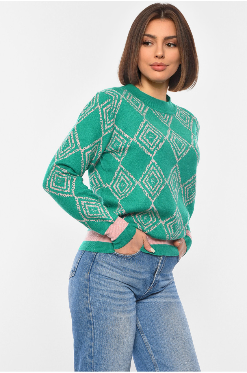 Свитер женский зеленого цвета 2329 192336
