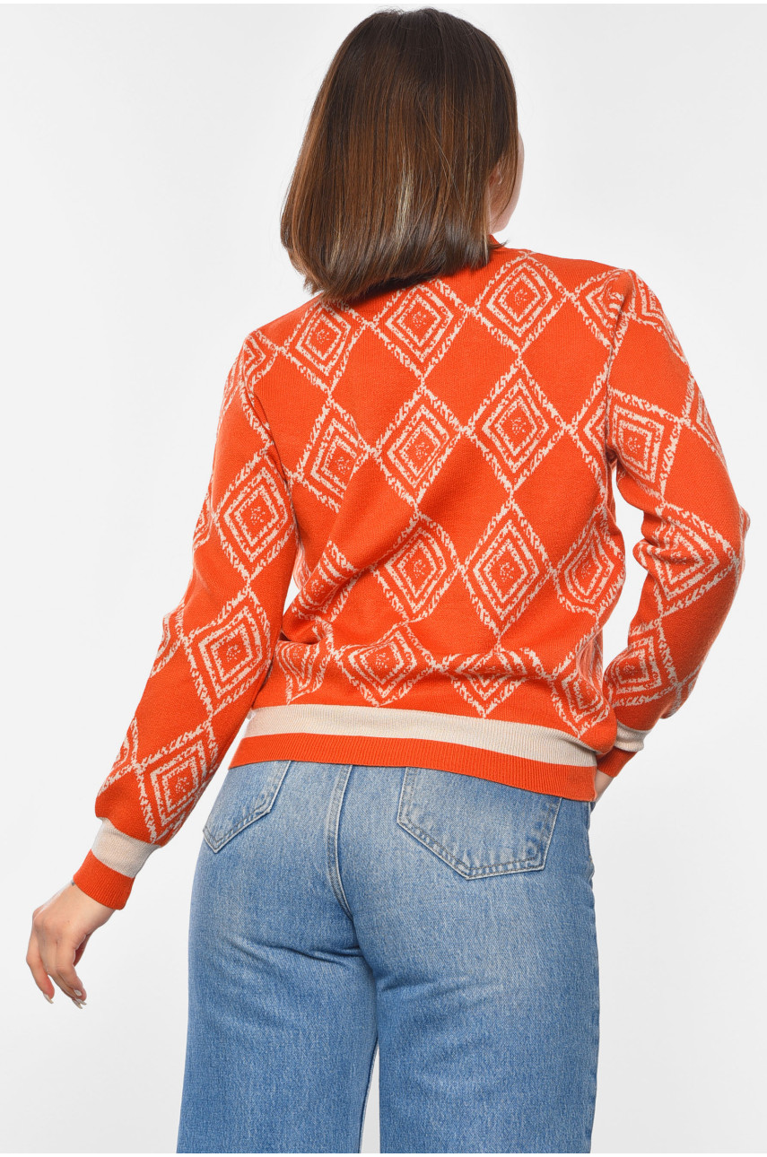 Свитер женский оранжевого цвета 2329 192338 Свитер женский оранжевого цвета 2329 192338