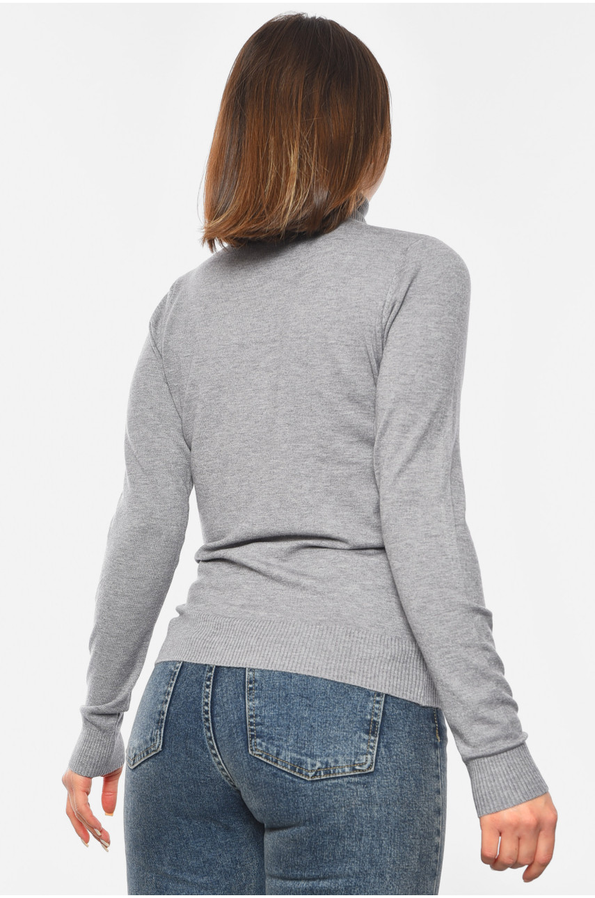 Гольф женский однотонный серого цвета 2200 192377 Гольф женский однотонный серого цвета 2200 192377