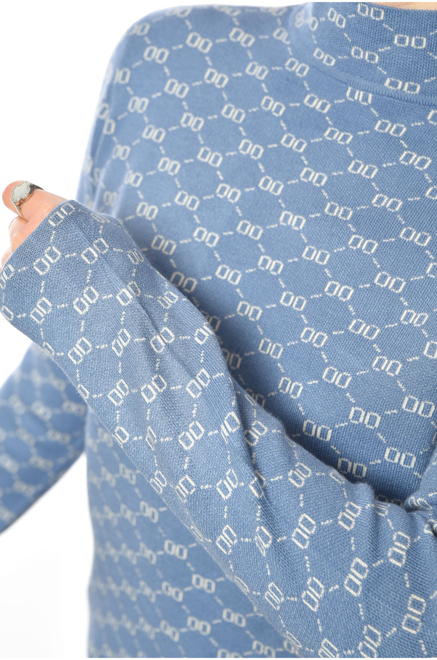 Светр жіночий блакитного кольору 3006 192397 Светр жіночий блакитного кольору 3006 192397