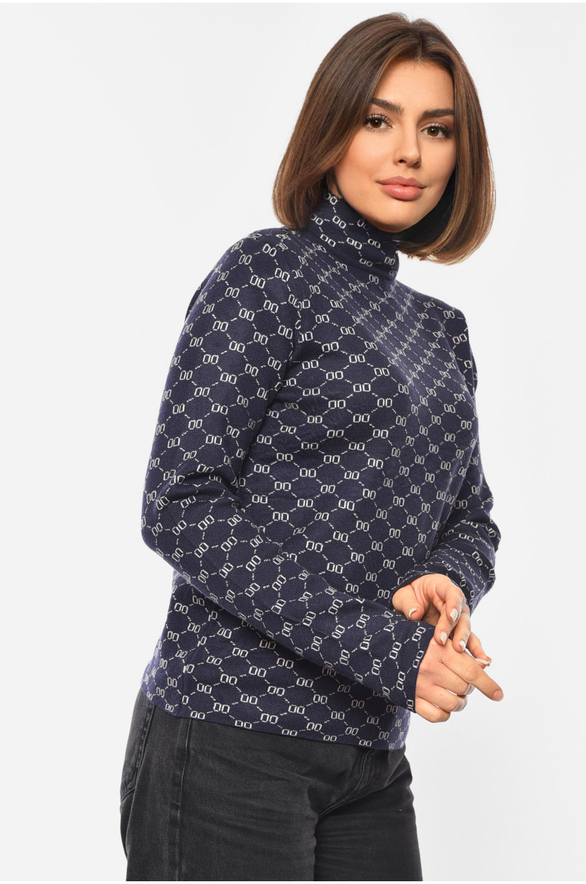 Светр жіночий темно-синього кольору 3006 192405