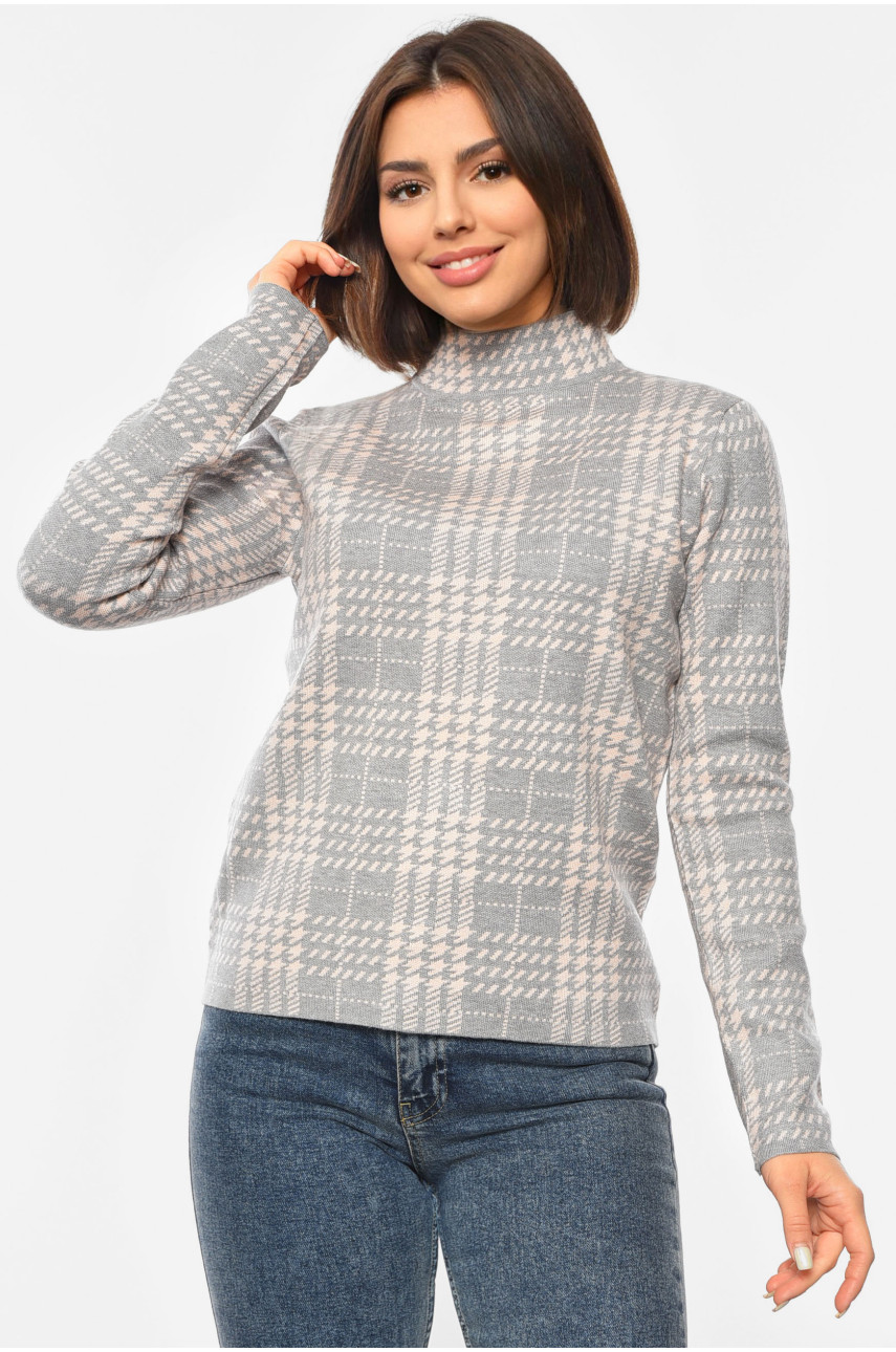 Светр жіночий сірого кольору 3002 192407