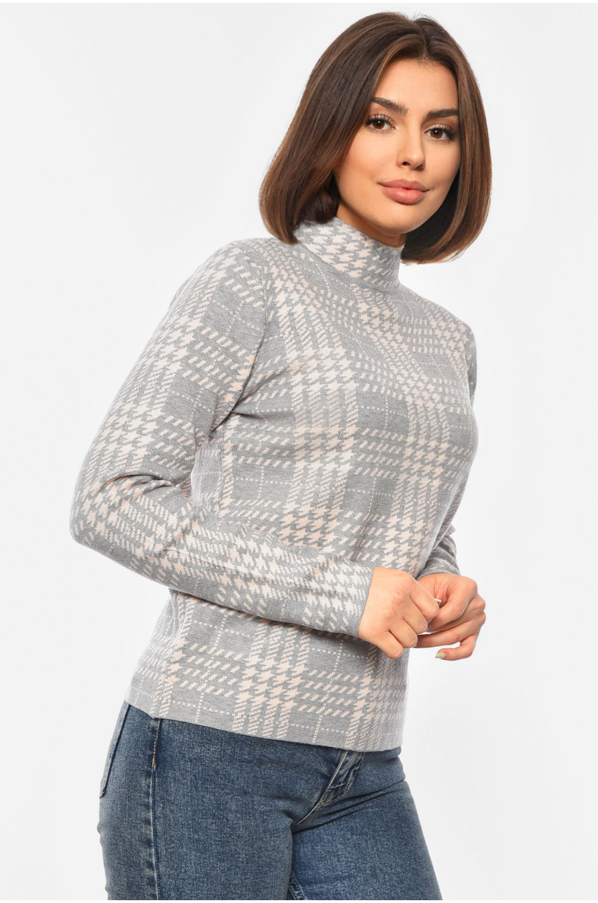 Светр жіночий сірого кольору 3002 192407