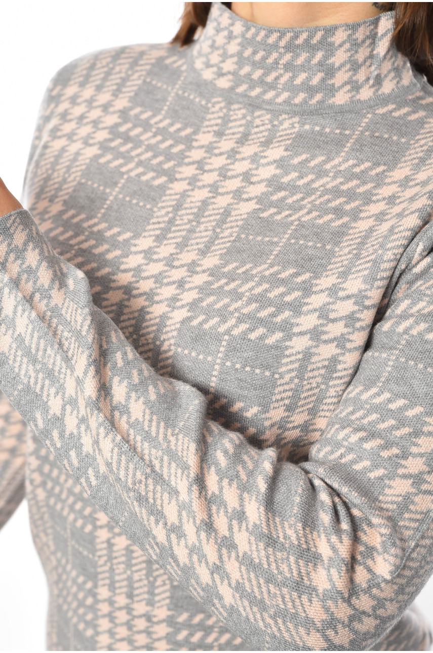 Светр жіночий сірого кольору 3002 192407 Светр жіночий сірого кольору 3002 192407