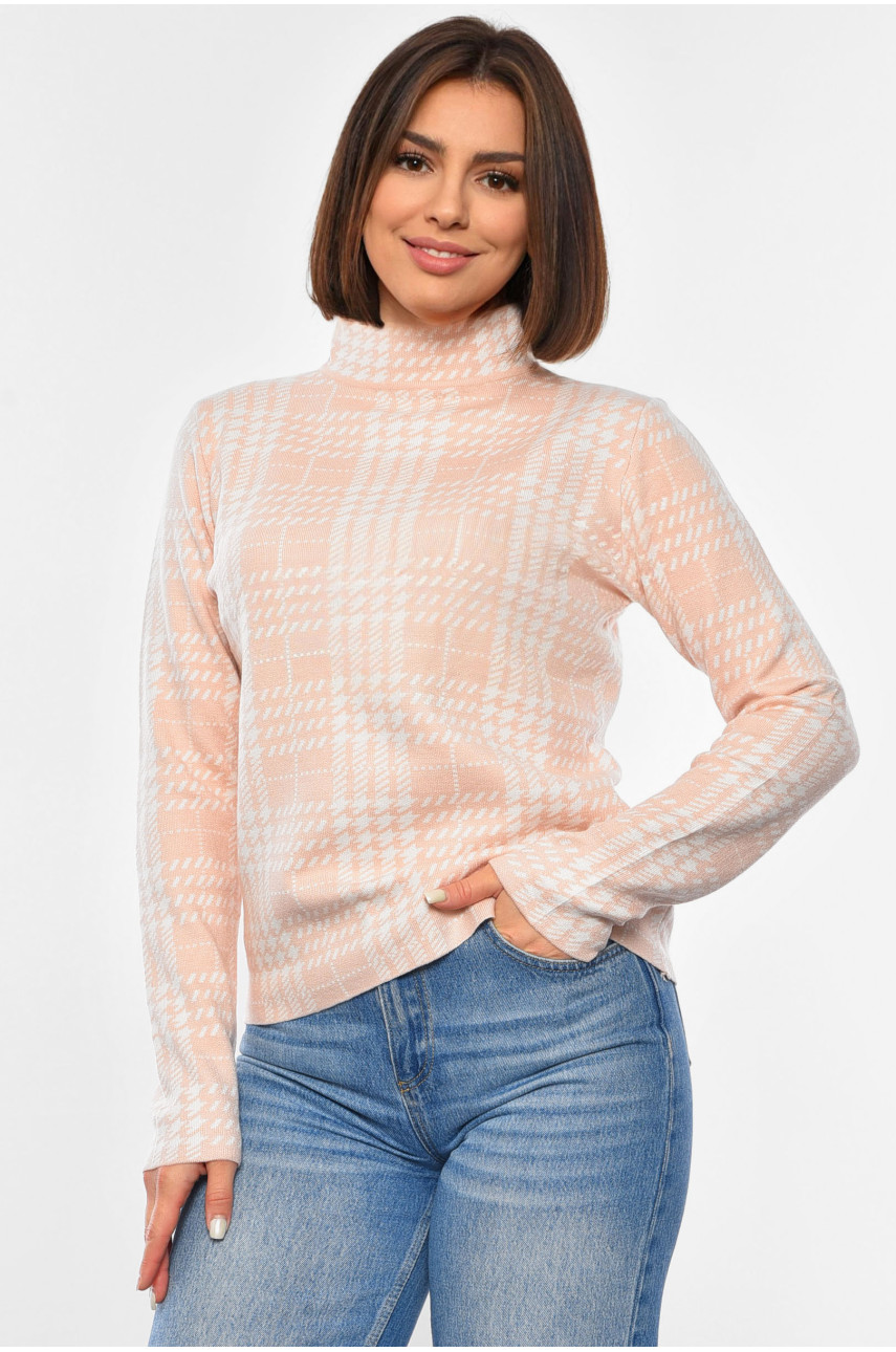 Светр жіночий персикового кольору 3002 192410