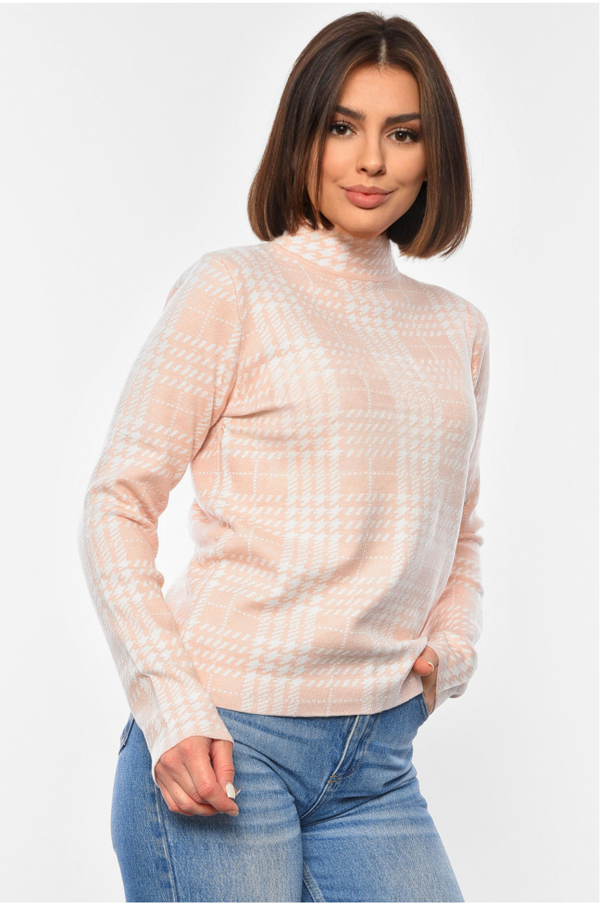 Светр жіночий персикового кольору 3002 192410