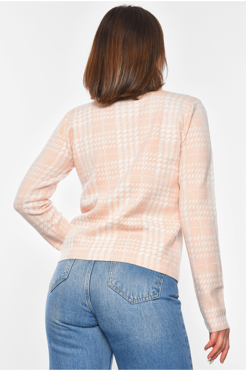 Светр жіночий персикового кольору 3002 192410
