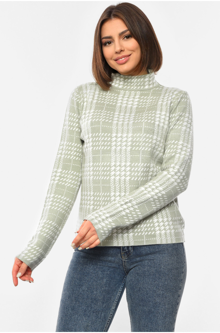 Светр жіночий м'ятного кольору 3002 192420
