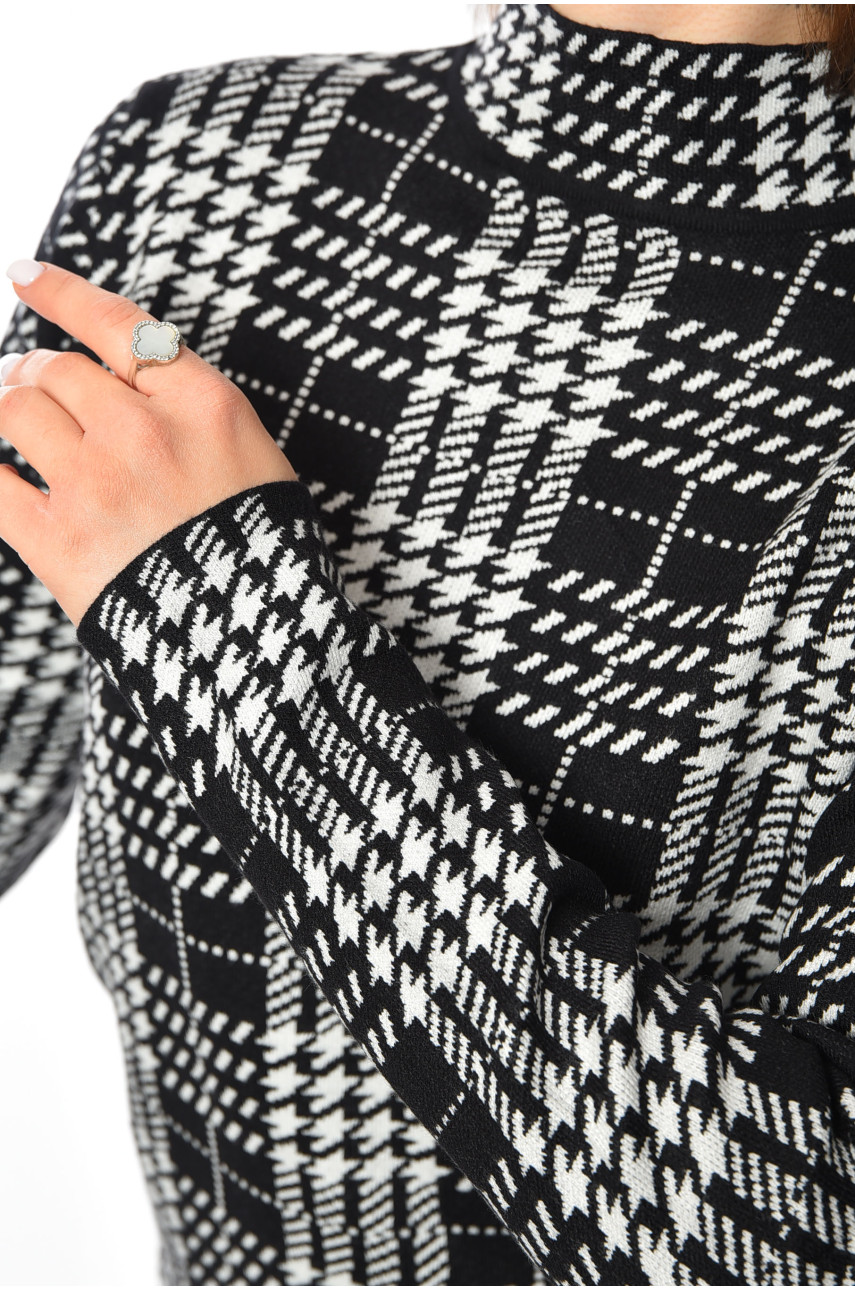 Светр жіночий черного кольору 3002 192421 Светр жіночий черного кольору 3002 192421