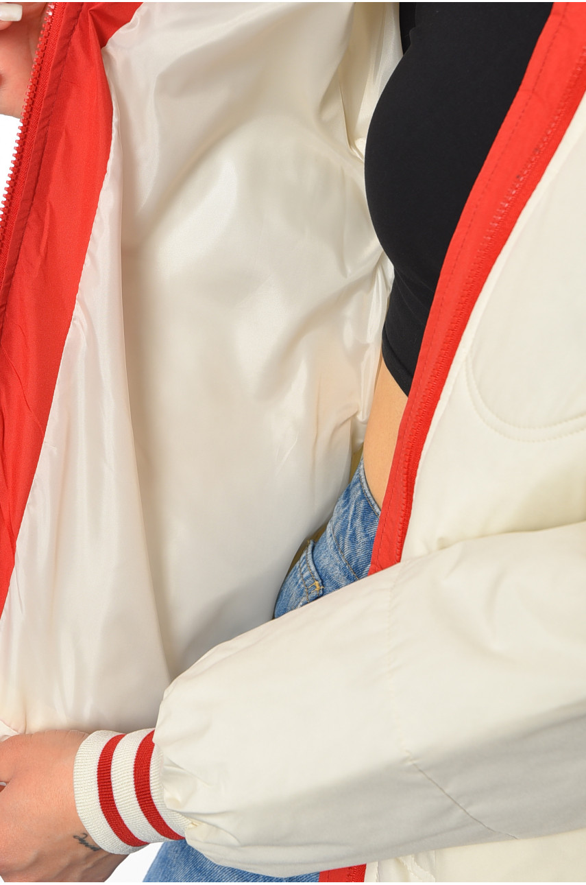 Куртка жіноча демісезонна молочного кольору 8023 192458