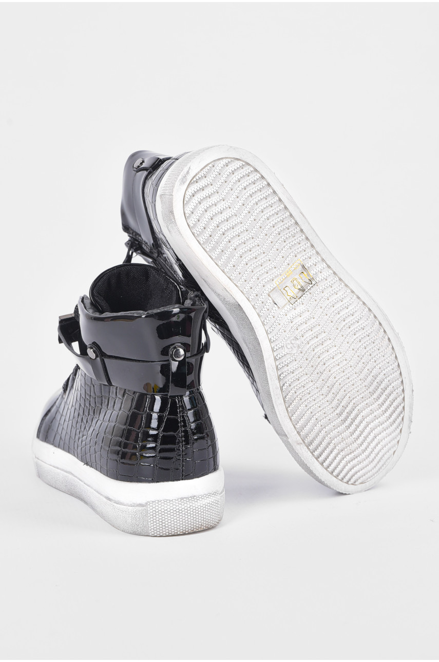 Ботинки детские демисезон черного цвета на молнии 1965010 192462 Ботинки детские демисезон черного цвета на молнии 1965010 192462