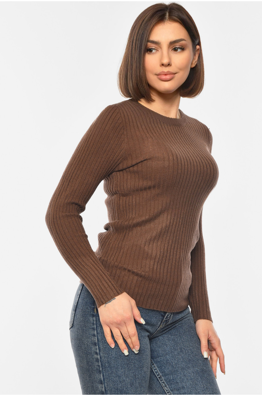 Кофта женская коричневого цвета 2031 192483 Кофта женская коричневого цвета 2031 192483