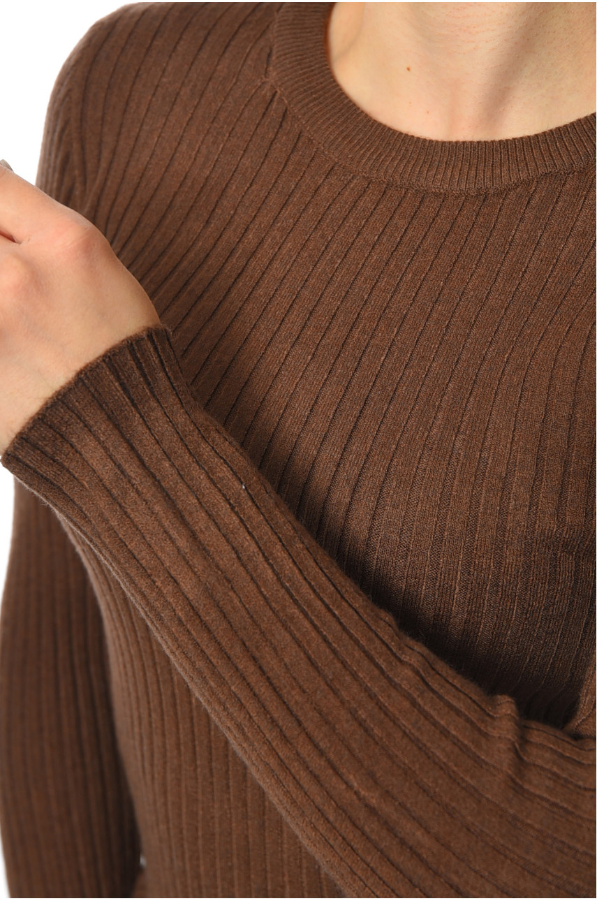 Кофта женская коричневого цвета 2031 192483 Кофта женская коричневого цвета 2031 192483