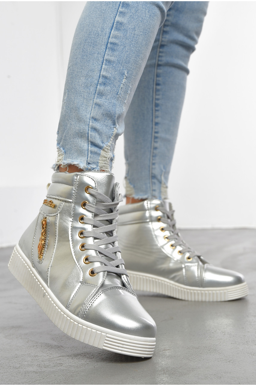 Кроссовки женские серебристого цвета 1810061 192489 Кроссовки женские серебристого цвета 1810061 192489